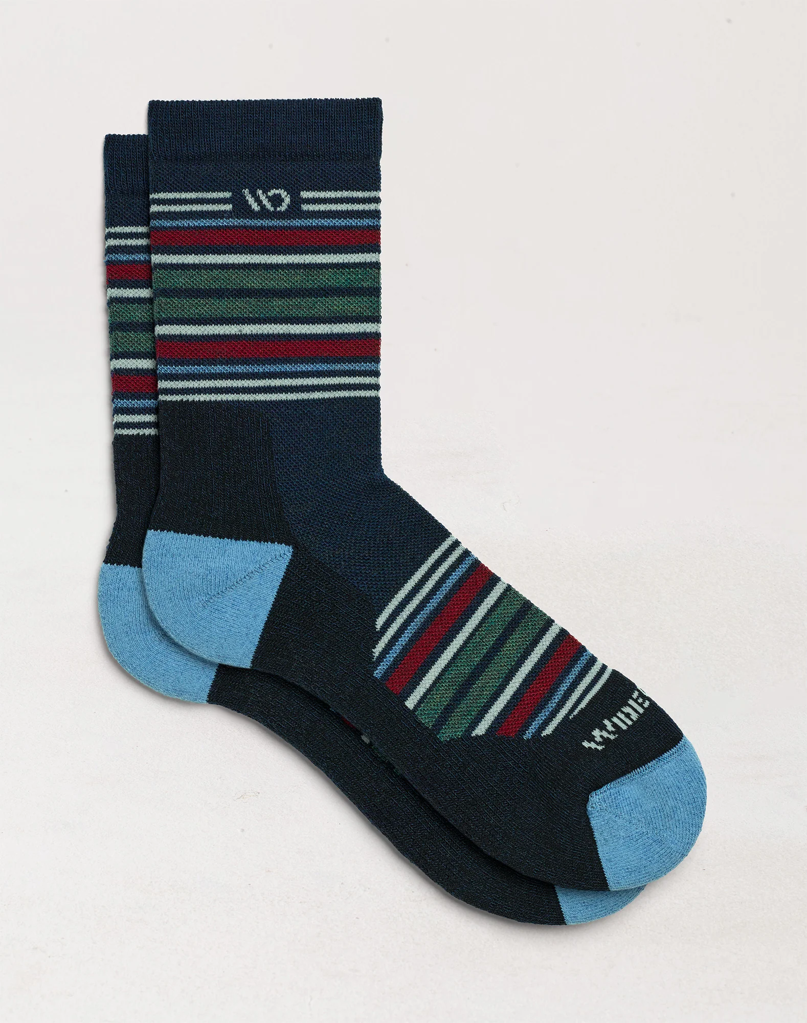 Men's Multi Stripe Cushioned Micro Crew Socks - Image 17