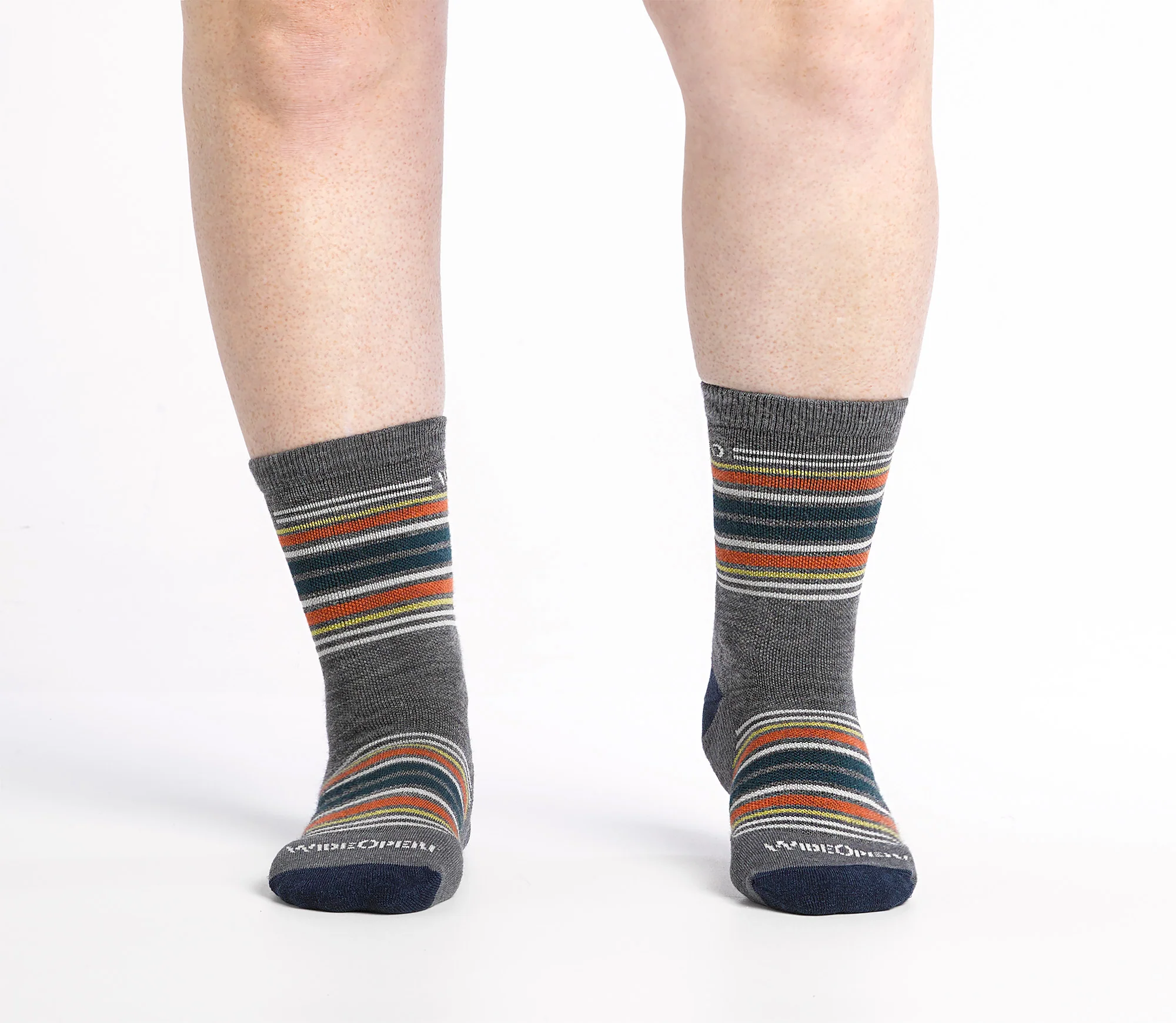 Men's Multi Stripe Cushioned Micro Crew Socks - Image 8