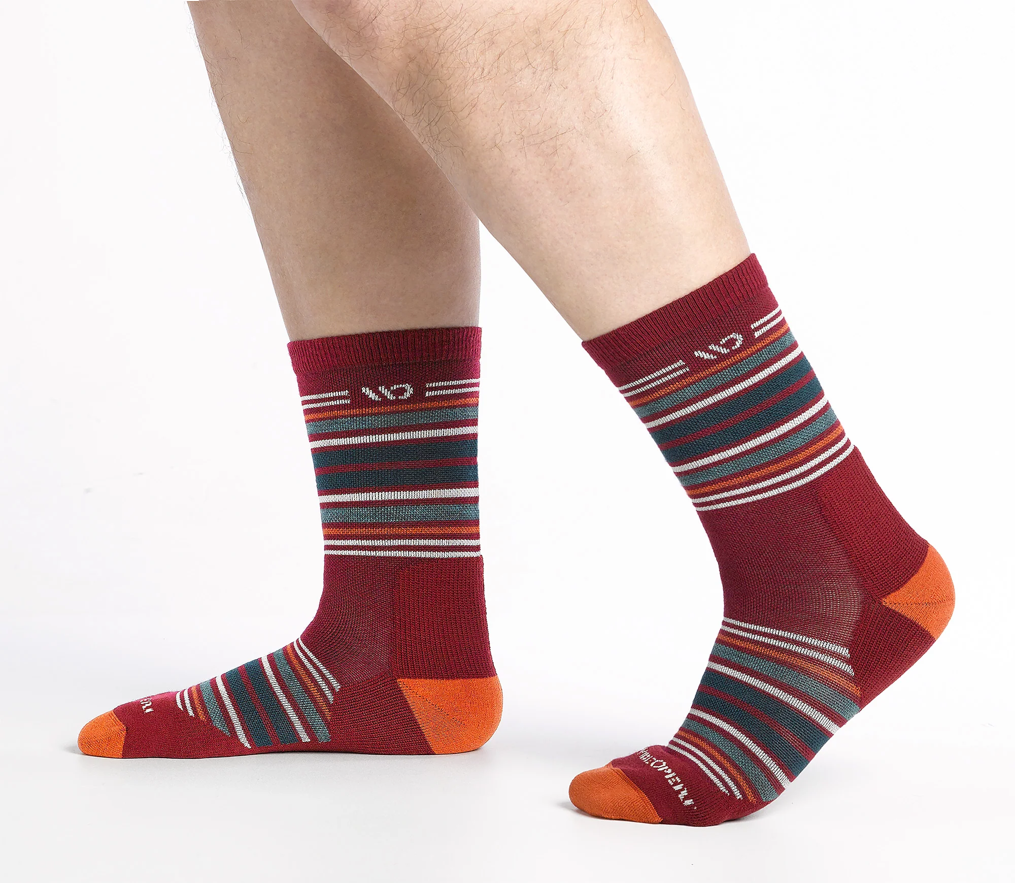 Men's Multi Stripe Cushioned Micro Crew Socks - Image 25