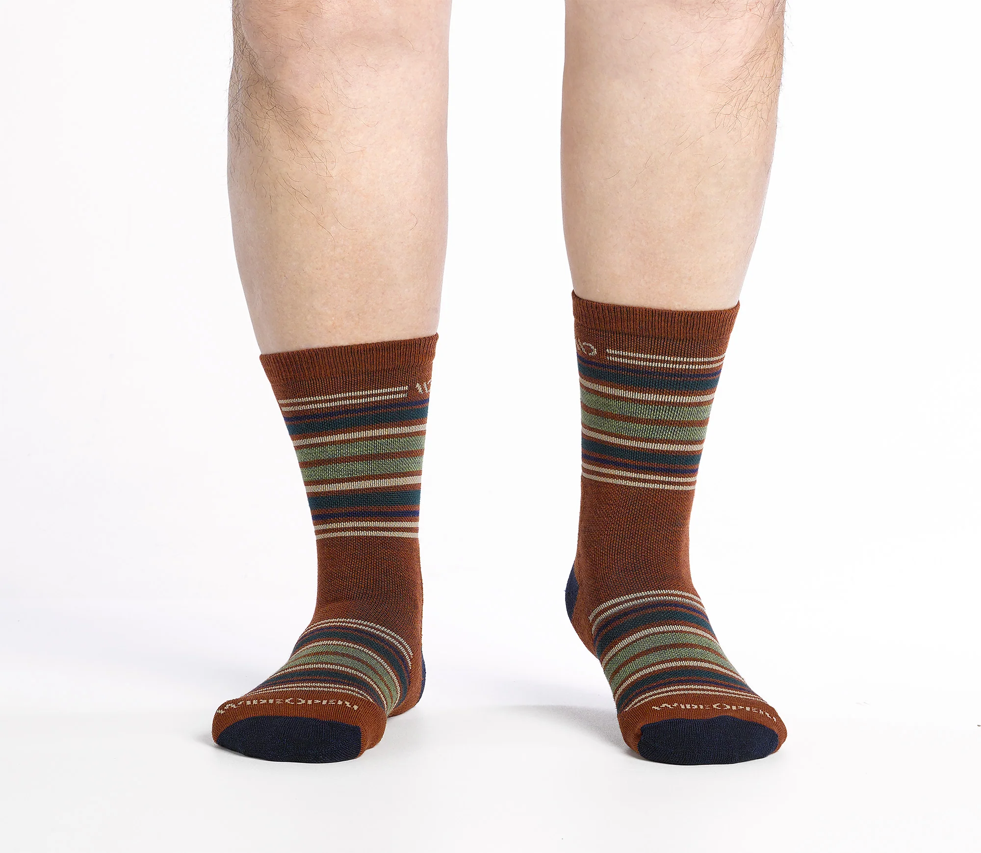 Men's Multi Stripe Cushioned Micro Crew Socks - Image 3