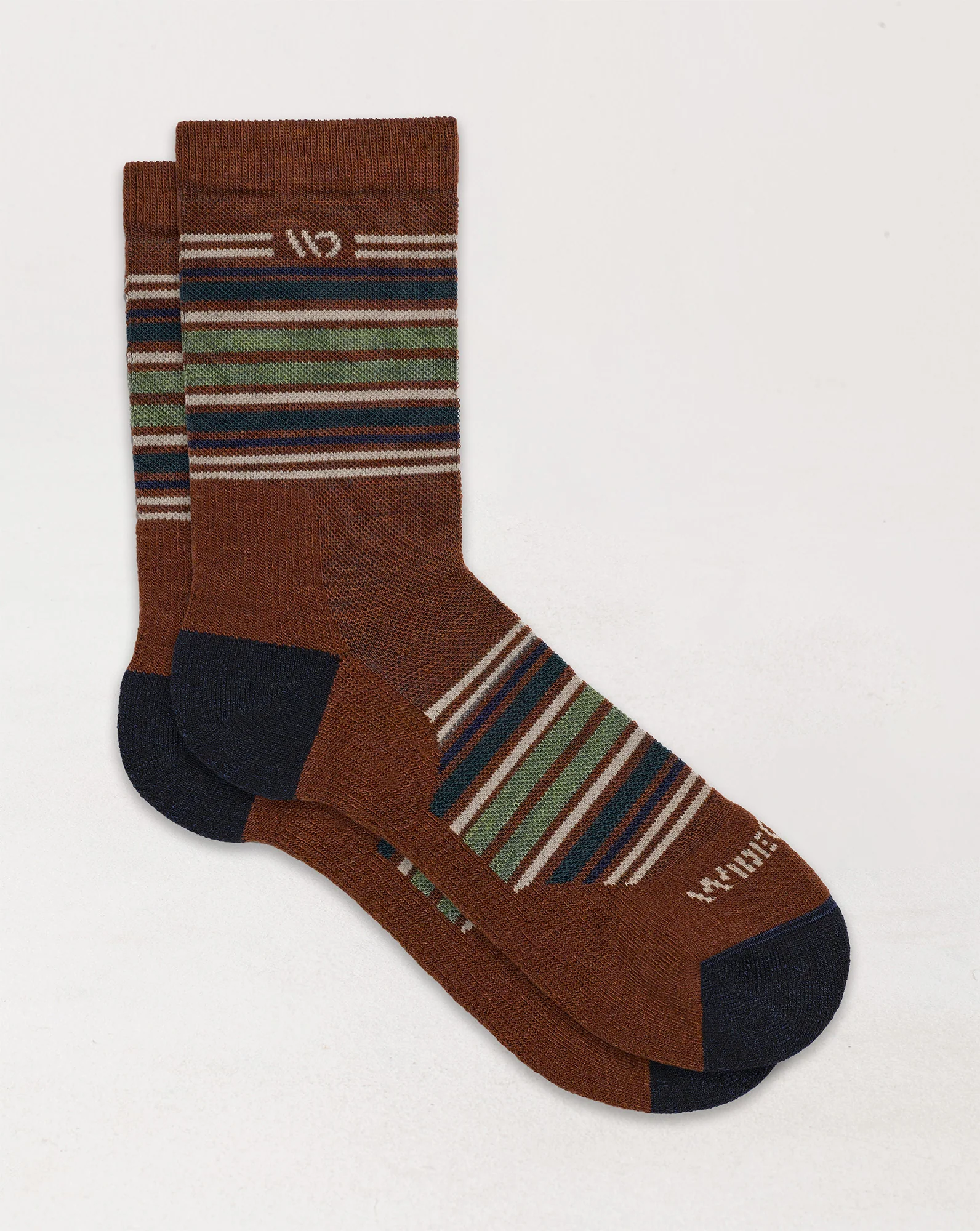 Men's Multi Stripe Cushioned Micro Crew Socks - Image 4