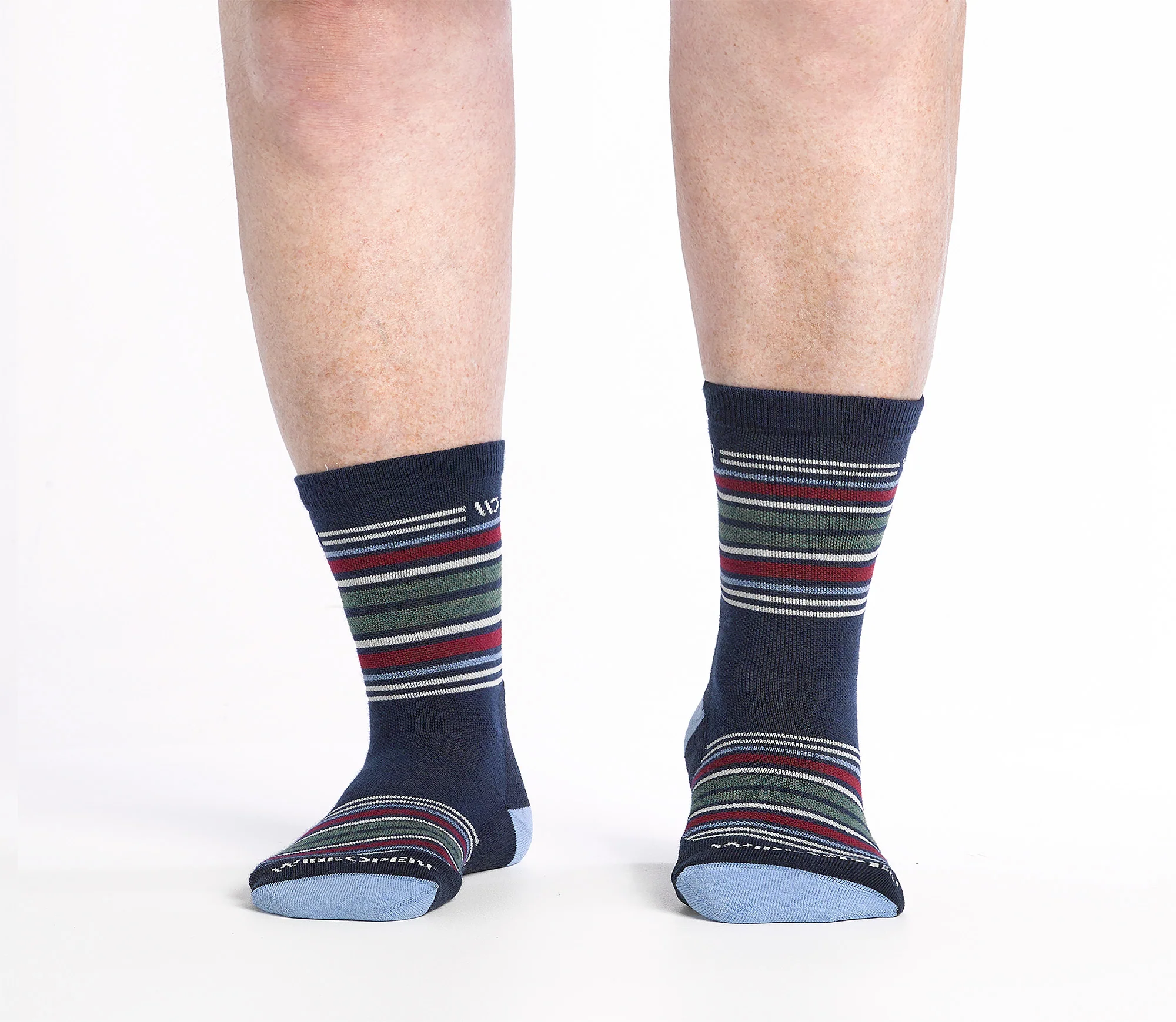 Men's Multi Stripe Cushioned Micro Crew Socks - Image 16