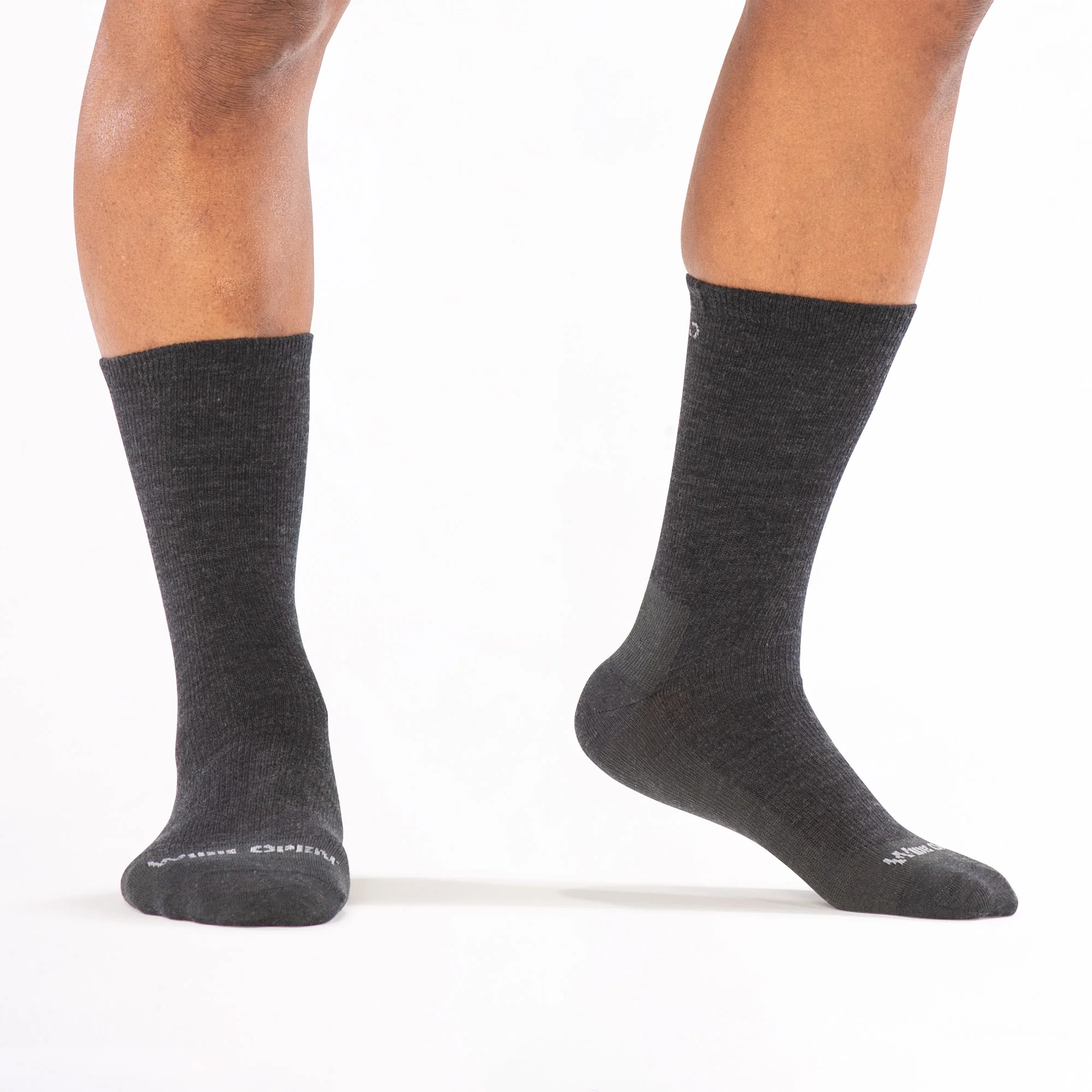 Men's Solid Lightweight Crew Socks - Image 23