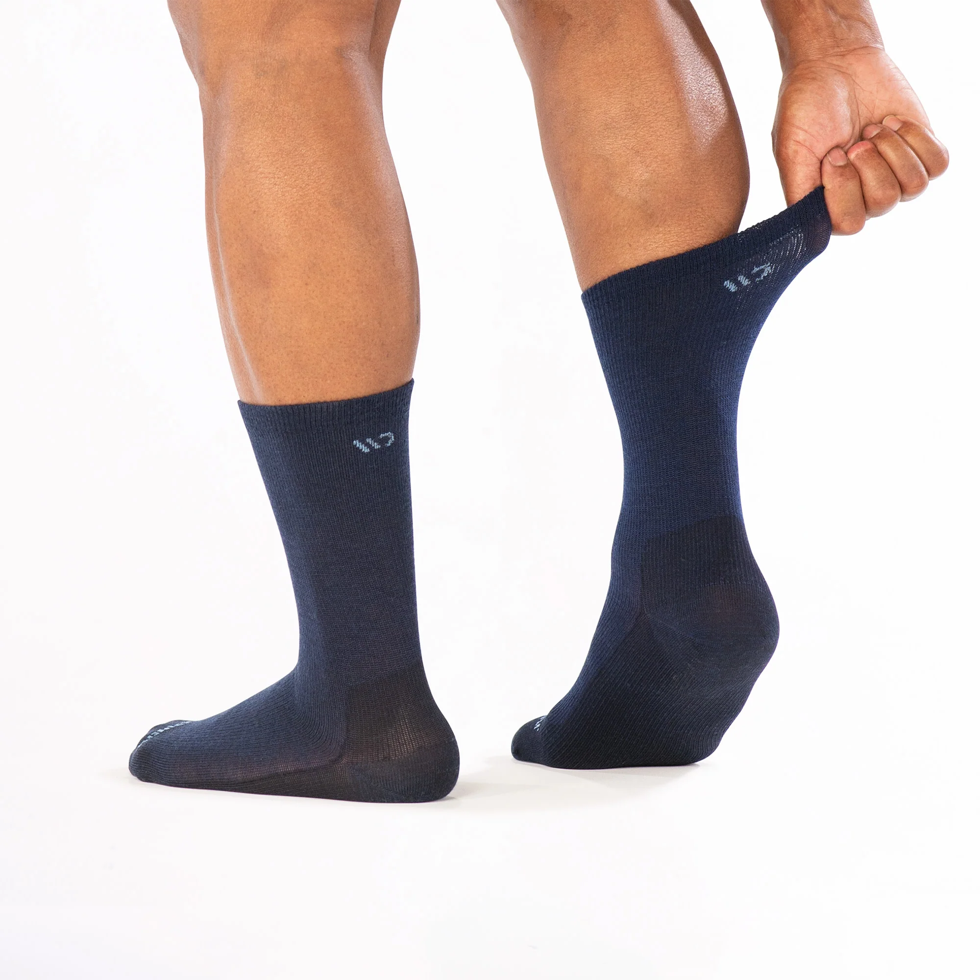 Men's Solid Lightweight Crew Socks - Image 27