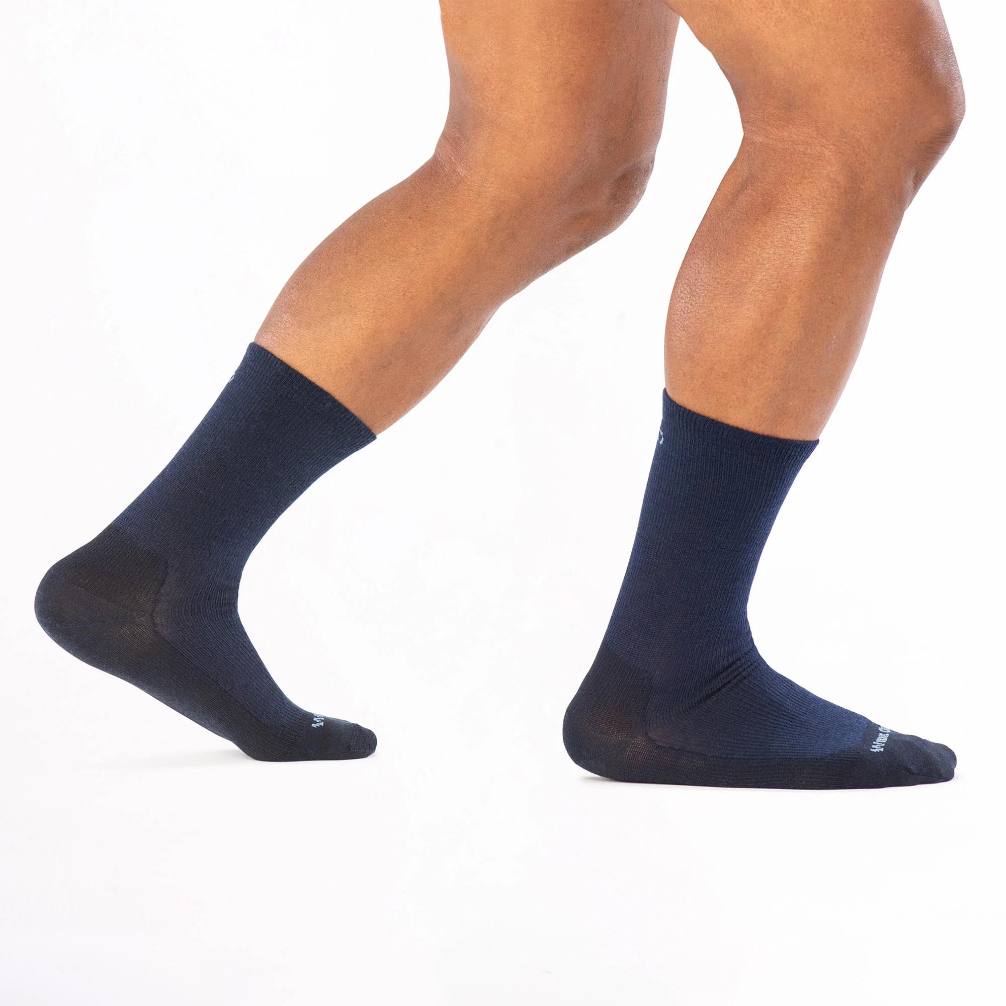 Men's Solid Lightweight Crew Socks - Image 28