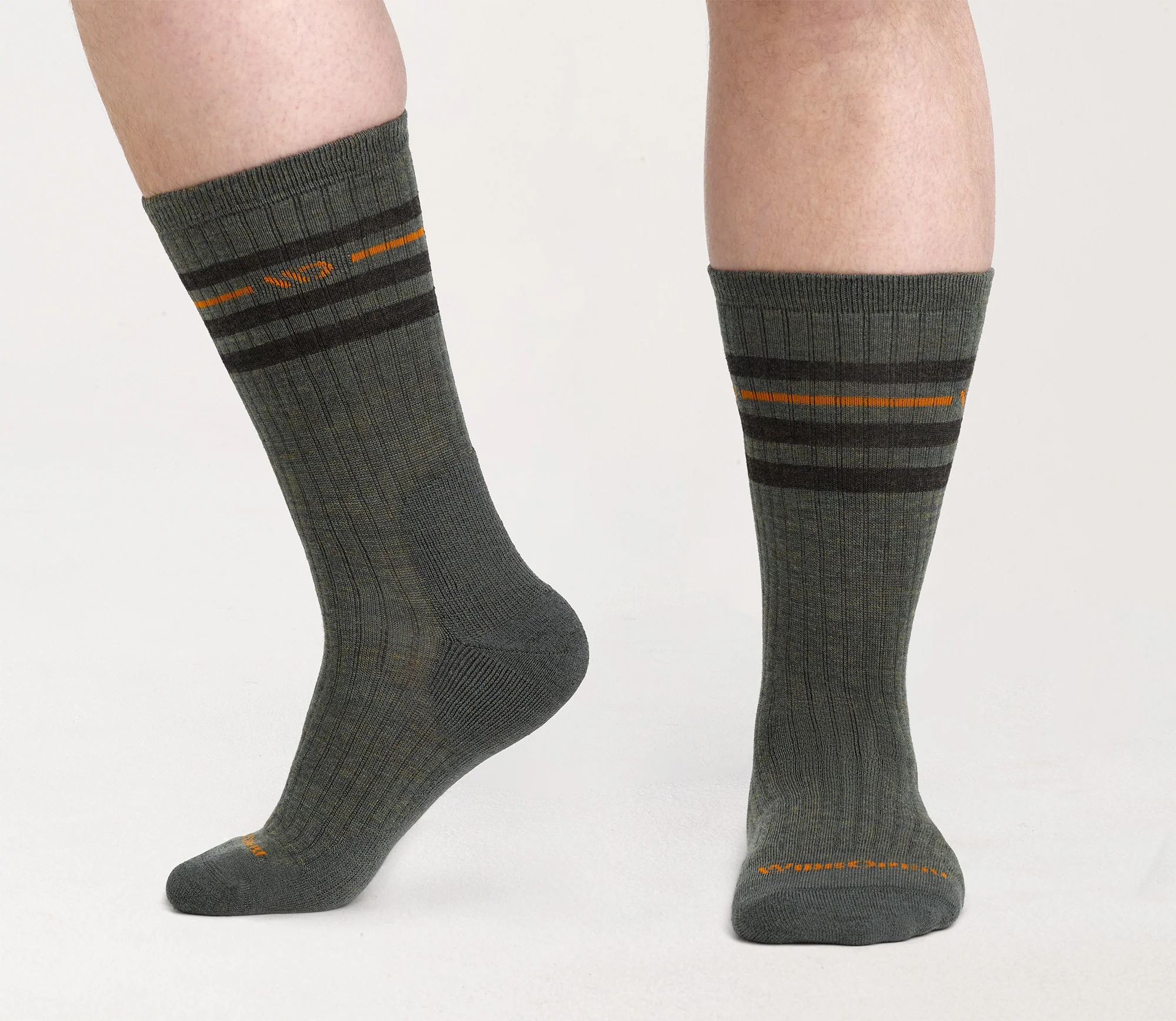 Men's Vintage Stripe Cushioned Crew Socks - Image 12