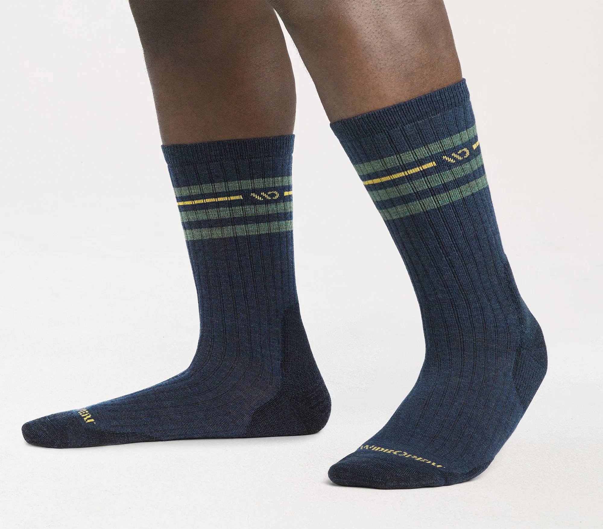 Men's Vintage Stripe Cushioned Crew Socks - Image 18