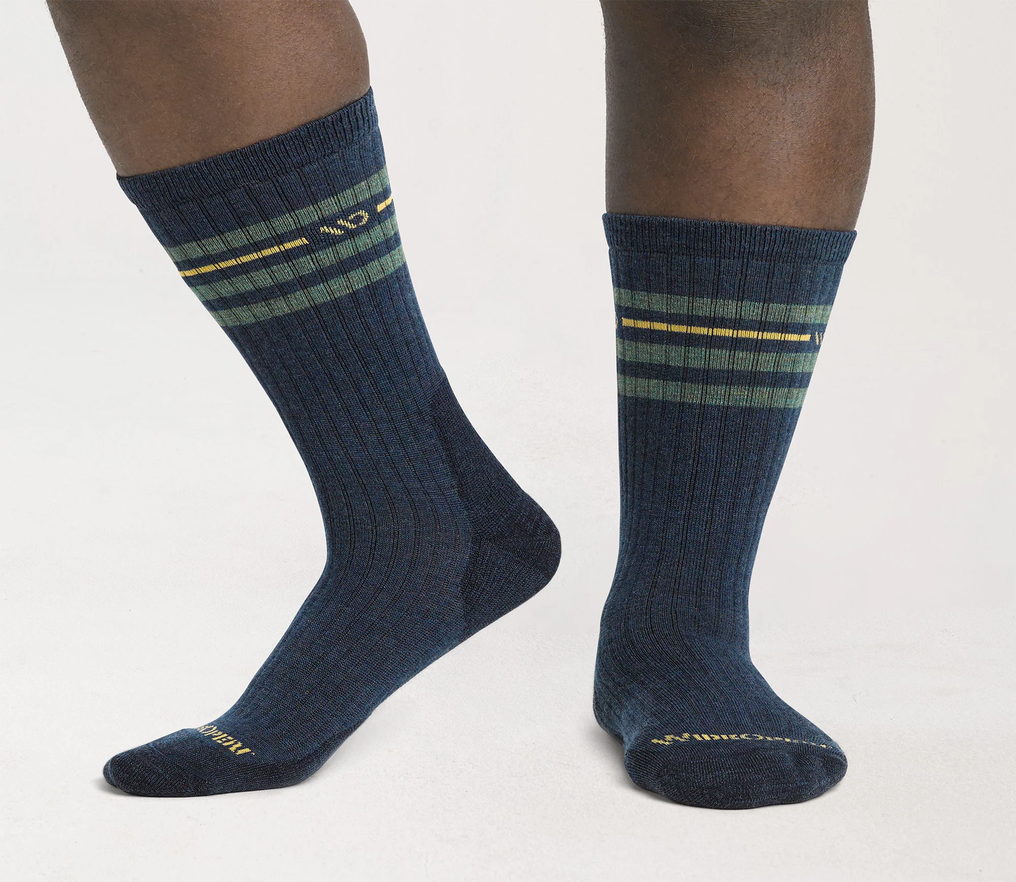 Men's Vintage Stripe Cushioned Crew Socks - Image 19
