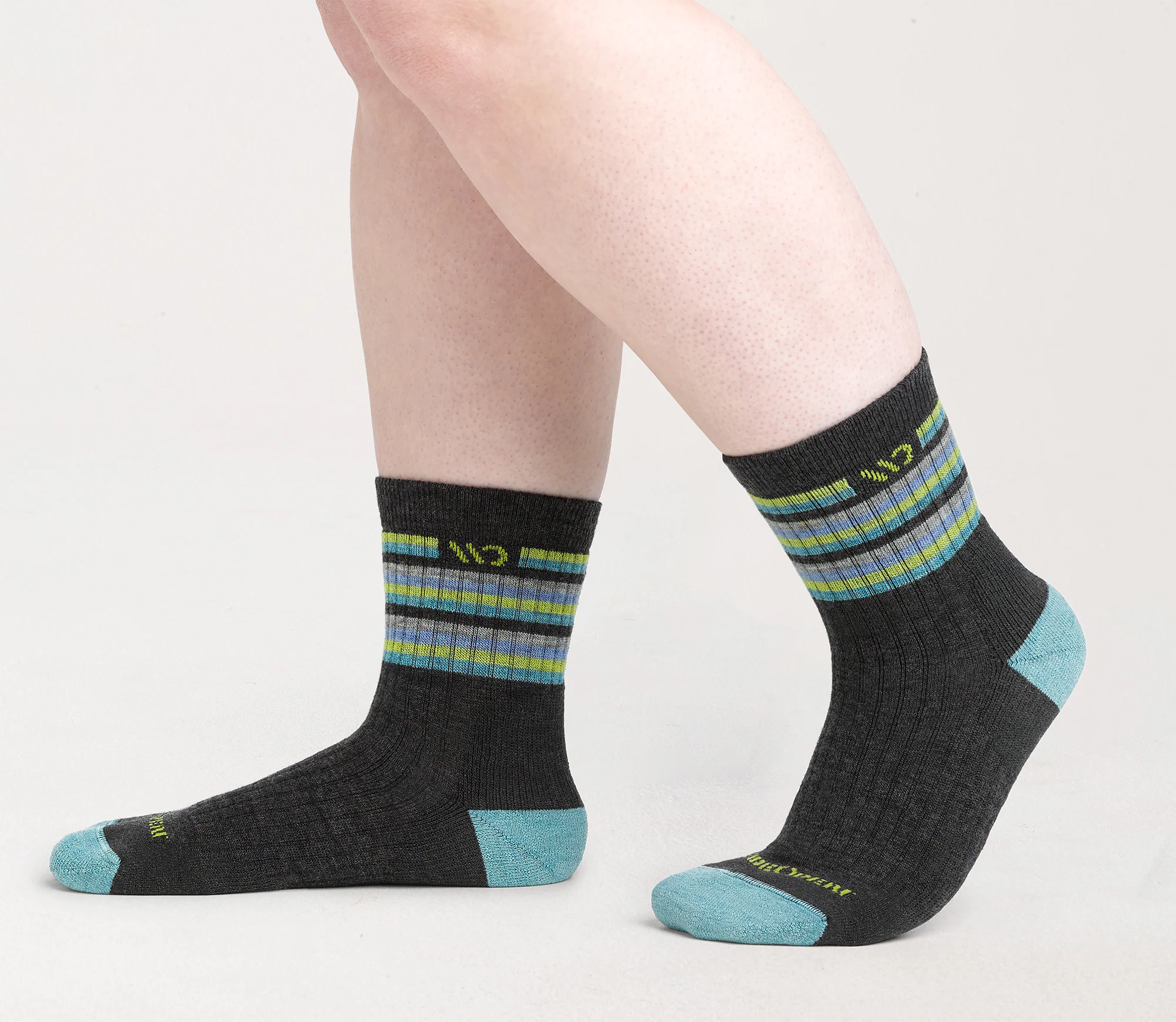 Women's Multi Stripe Cushioned Micro Crew Socks - Image 15