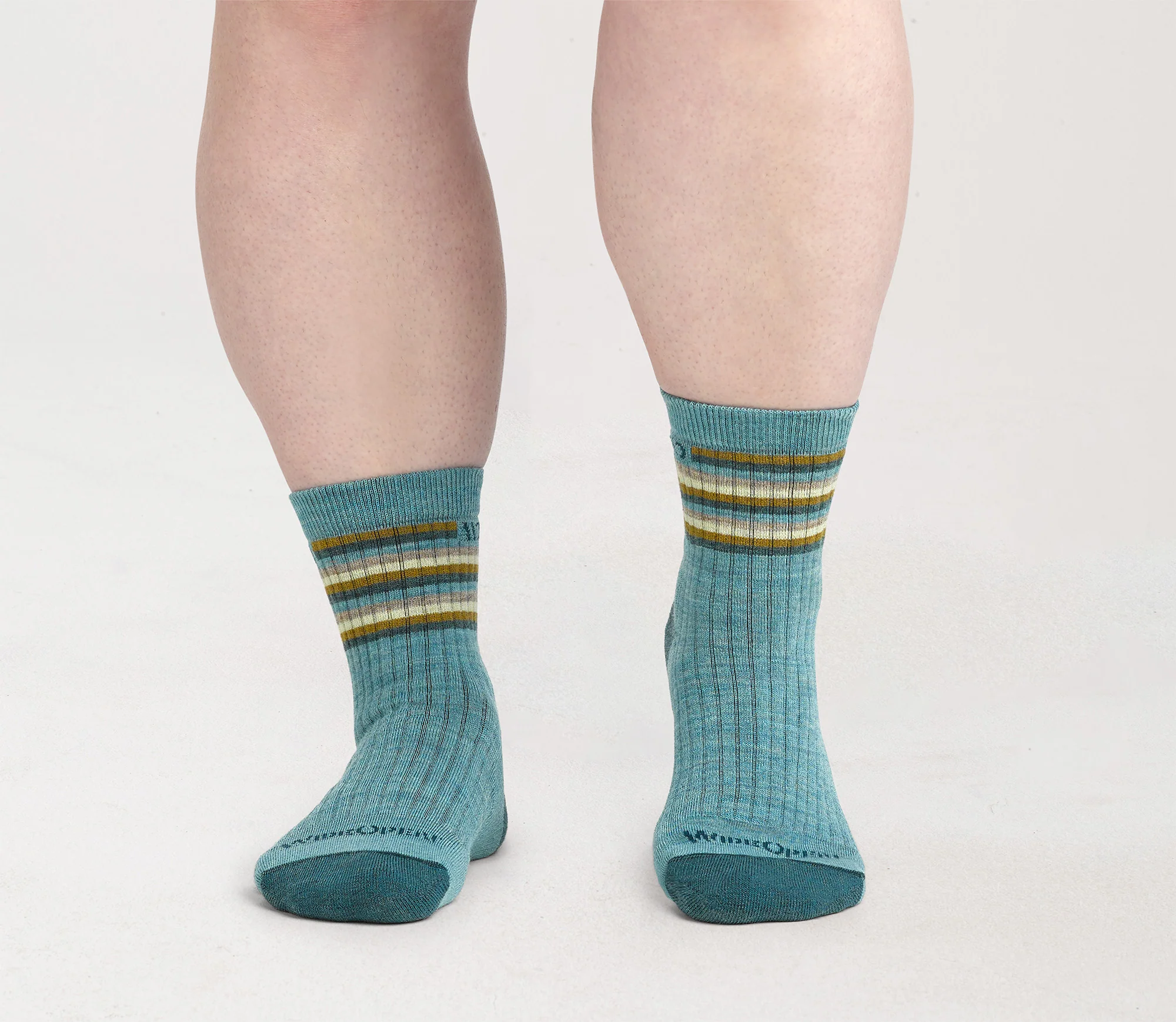 Women's Multi Stripe Cushioned Micro Crew Socks - Image 3