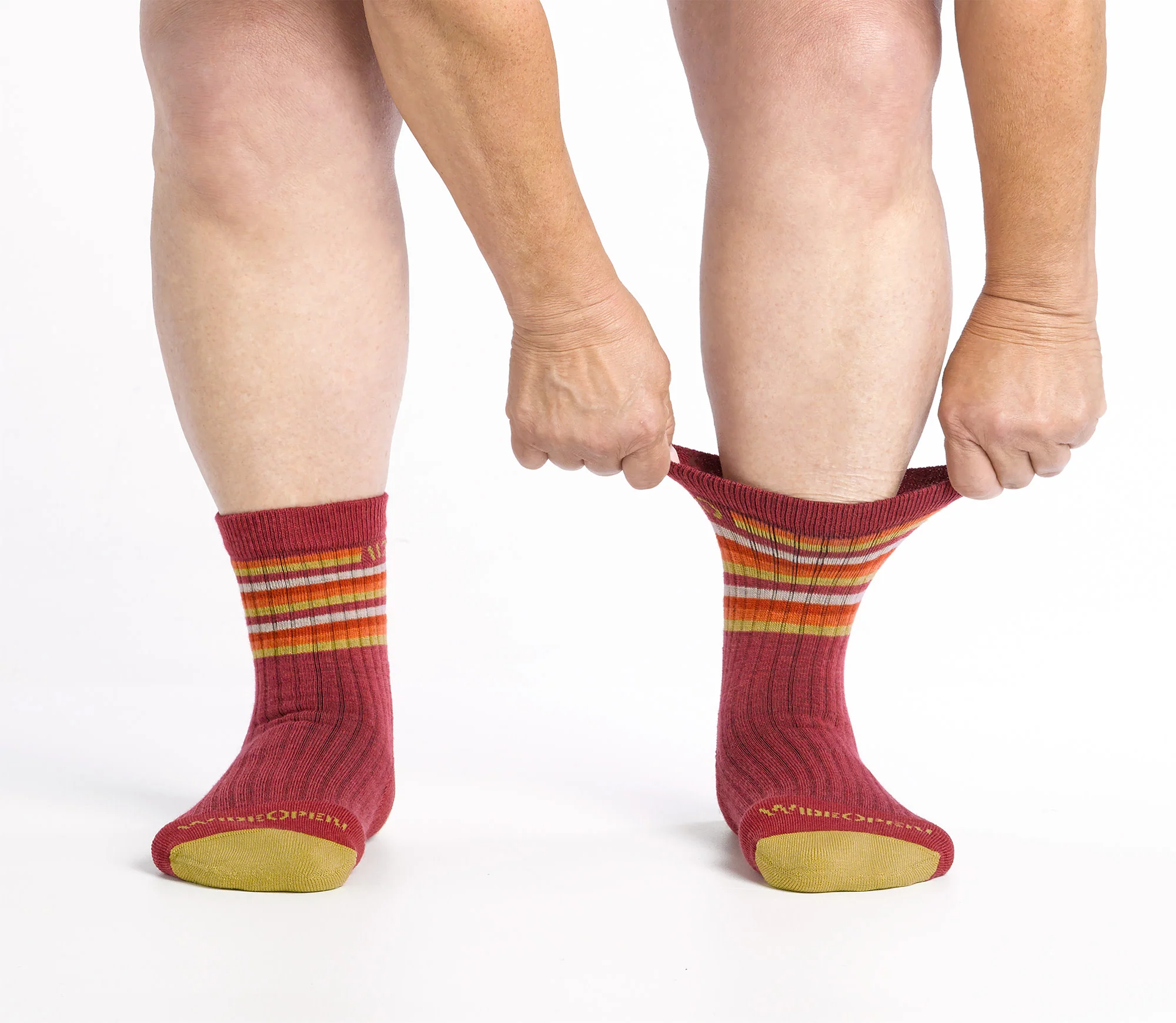 Women's Multi Stripe Cushioned Micro Crew Socks - Image 7