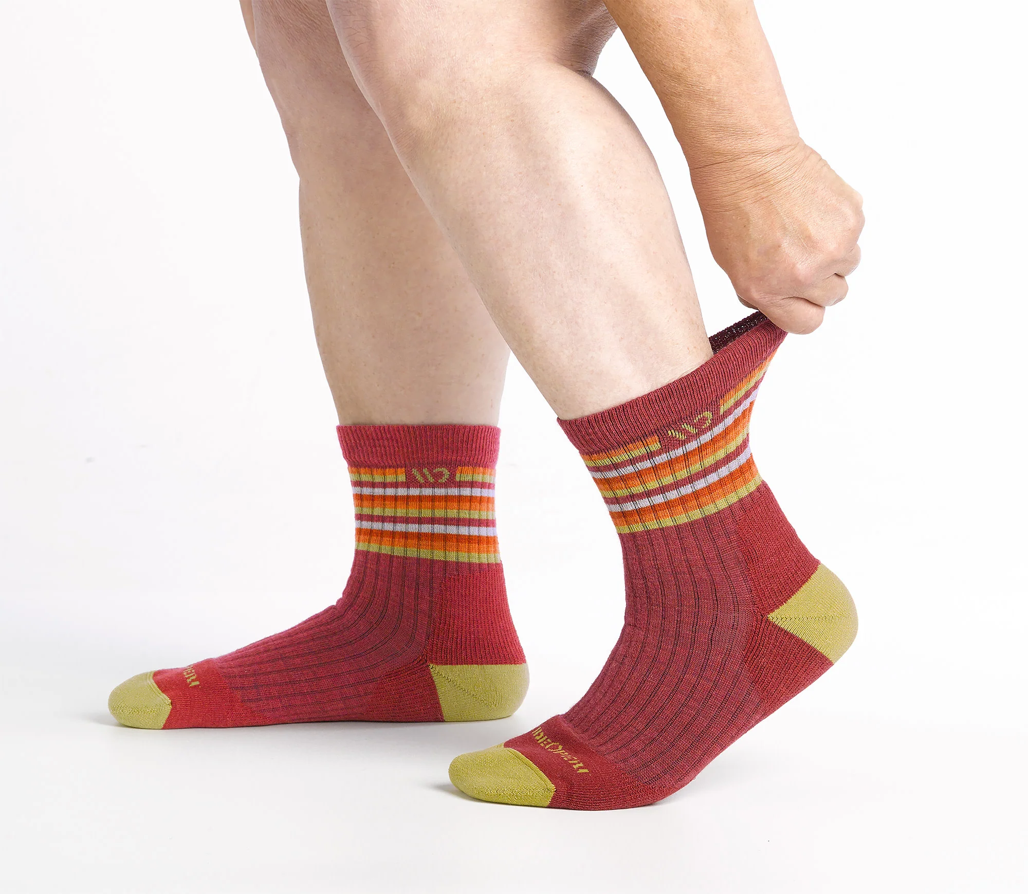 Women's Multi Stripe Cushioned Micro Crew Socks - Image 8