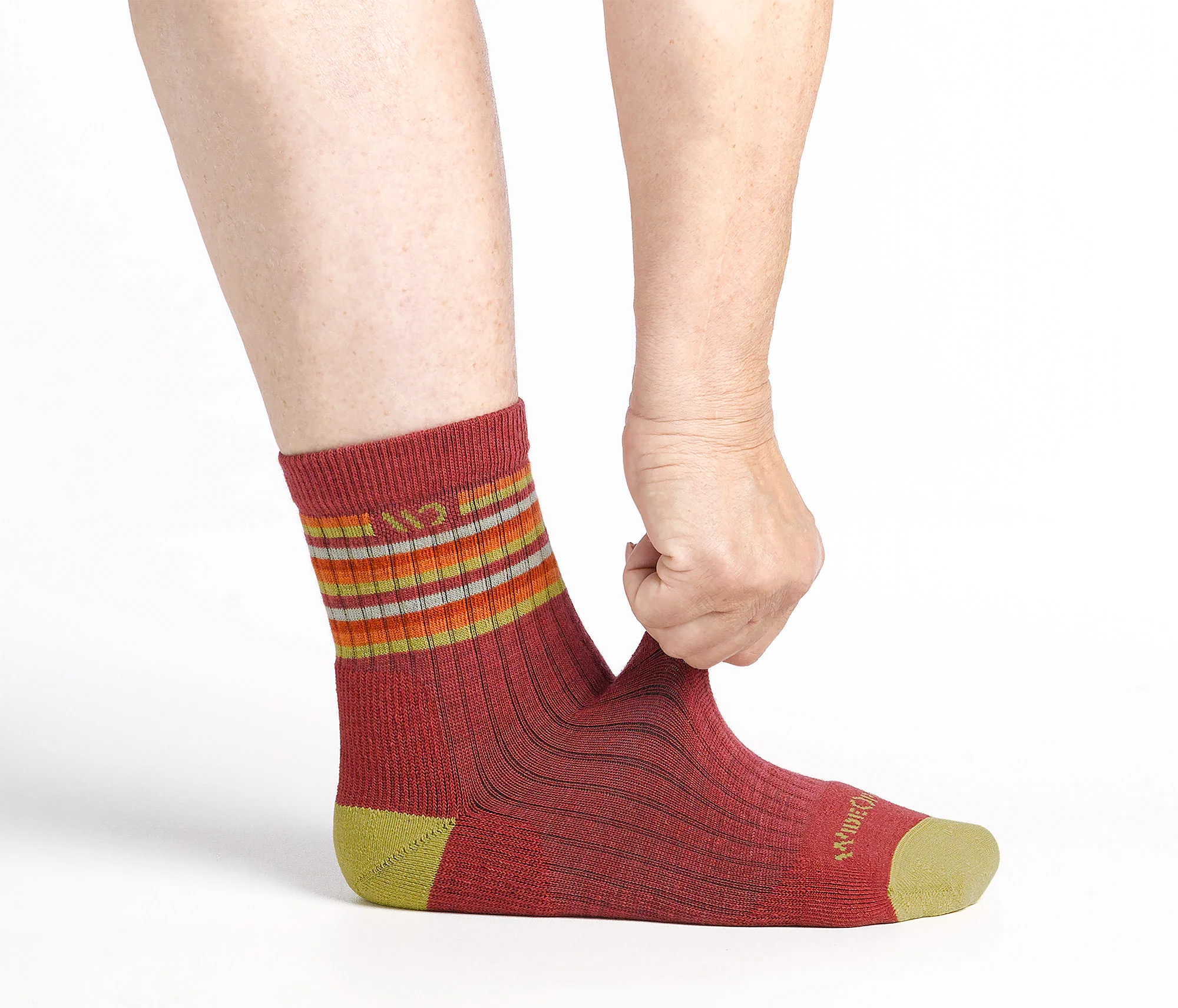 Women's Multi Stripe Cushioned Micro Crew Socks - Image 9