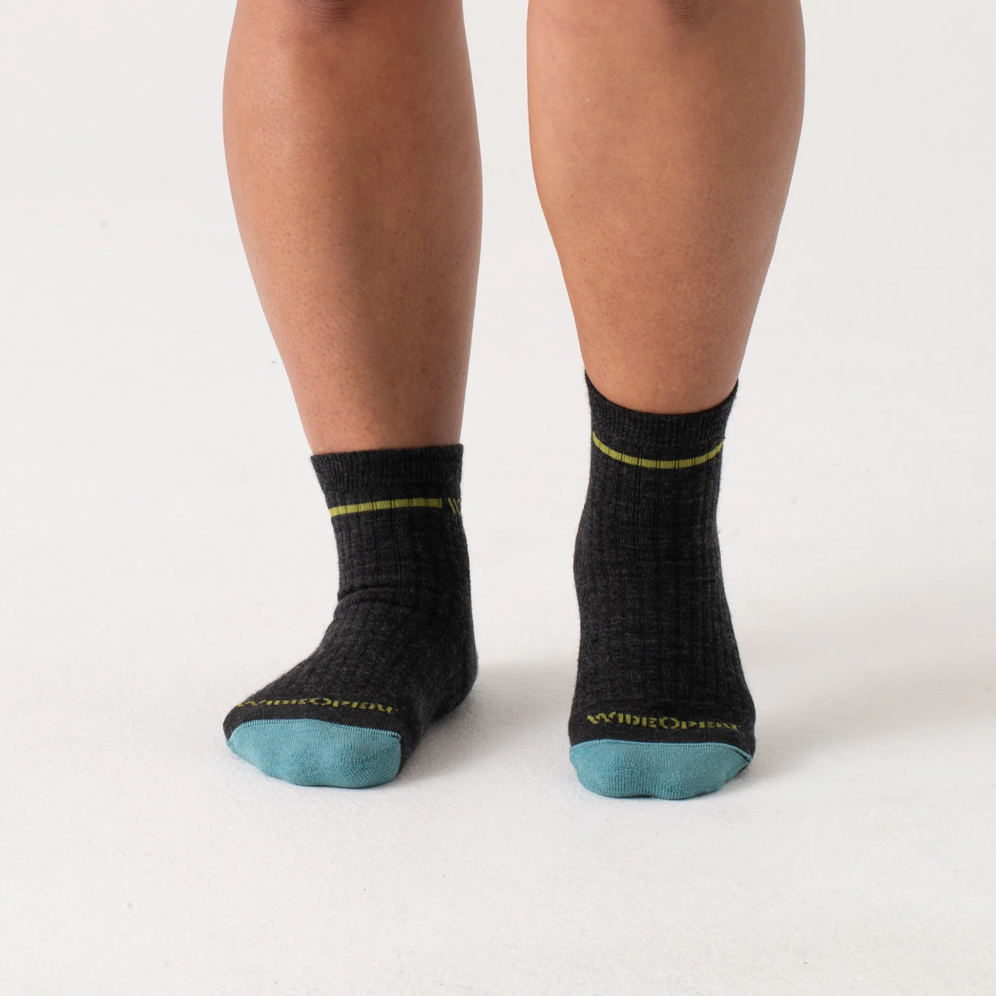 Women's Single Stripe Cushioned Quarter Socks - Image 14