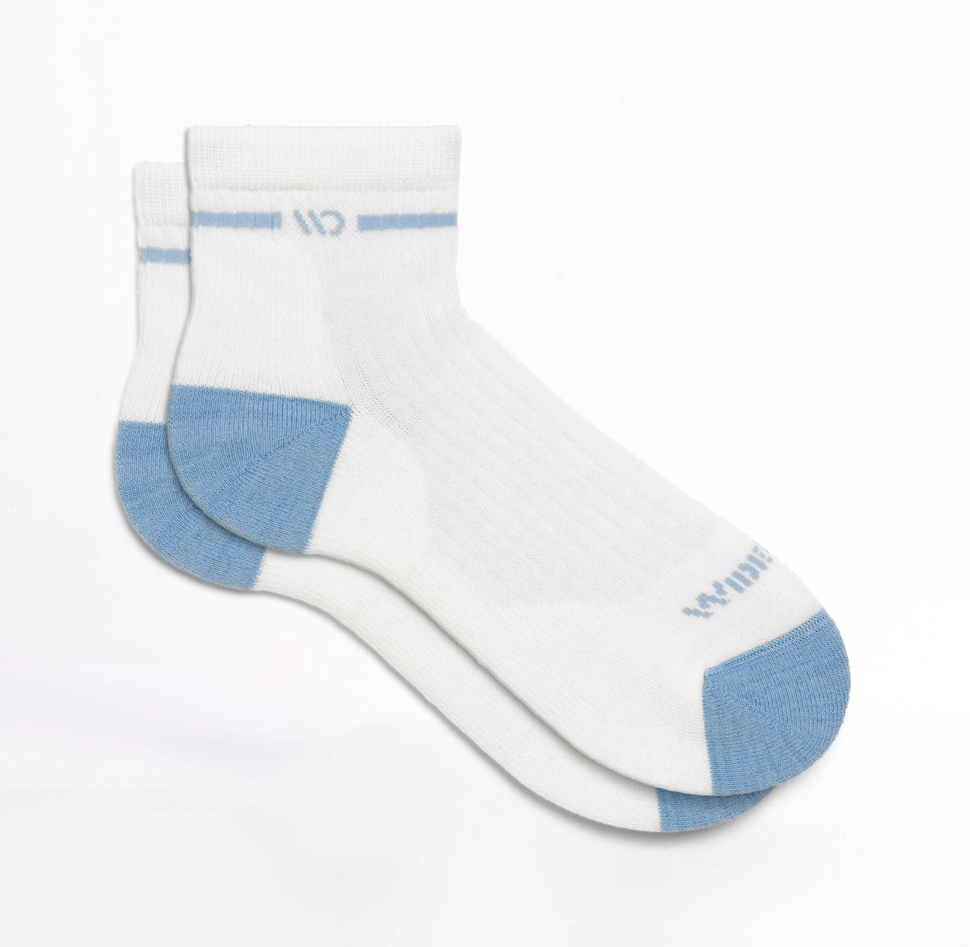 Women's Single Stripe Cushioned Quarter Socks - Image 10