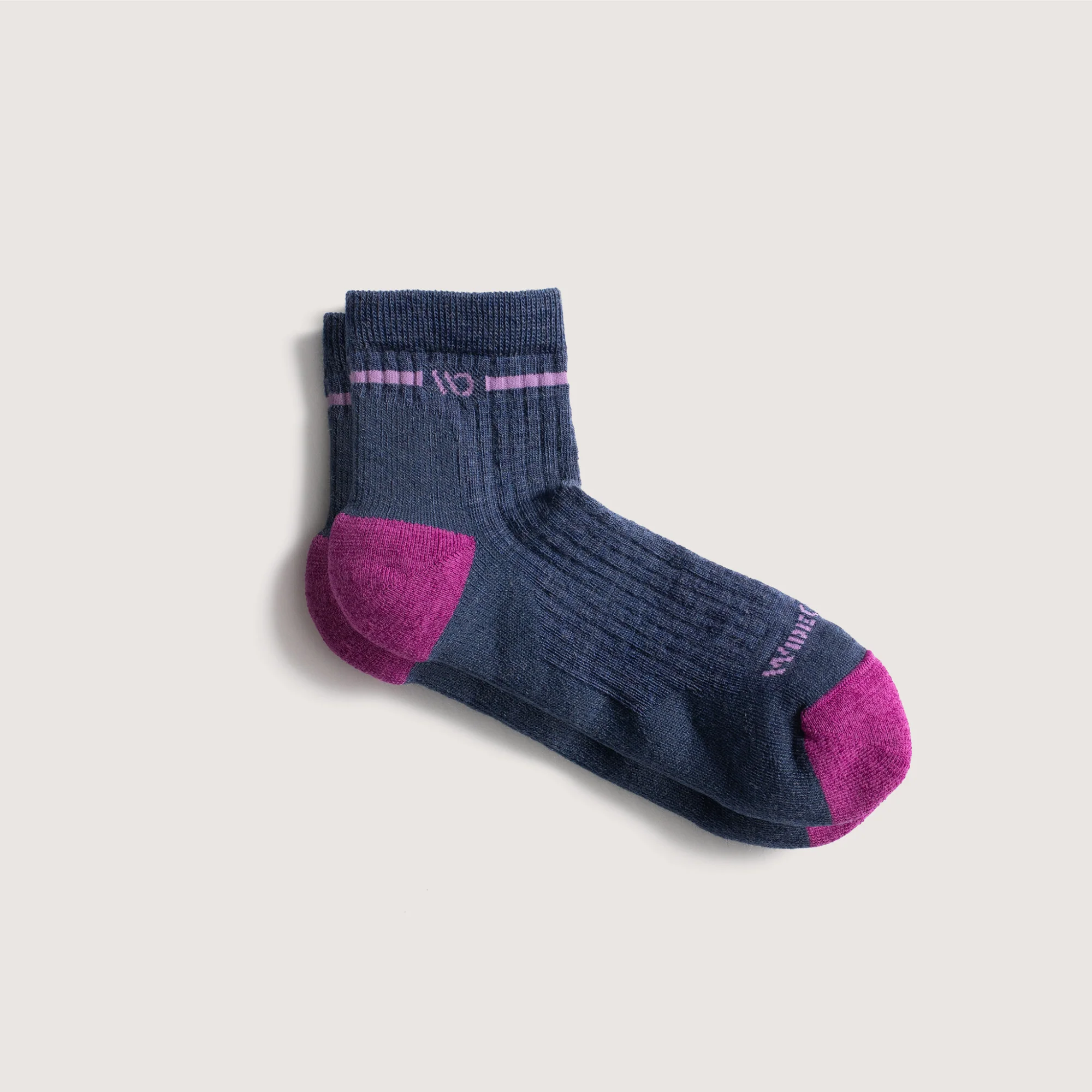 Women's Single Stripe Cushioned Quarter Socks - Image 20