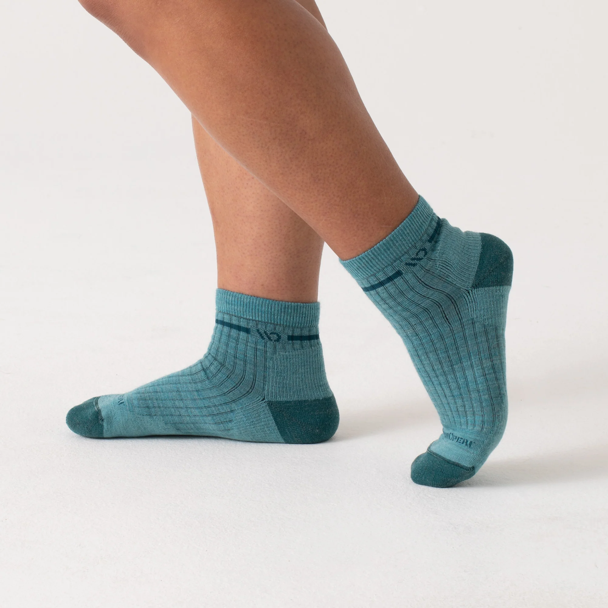 Women's Single Stripe Cushioned Quarter Socks - Image 23