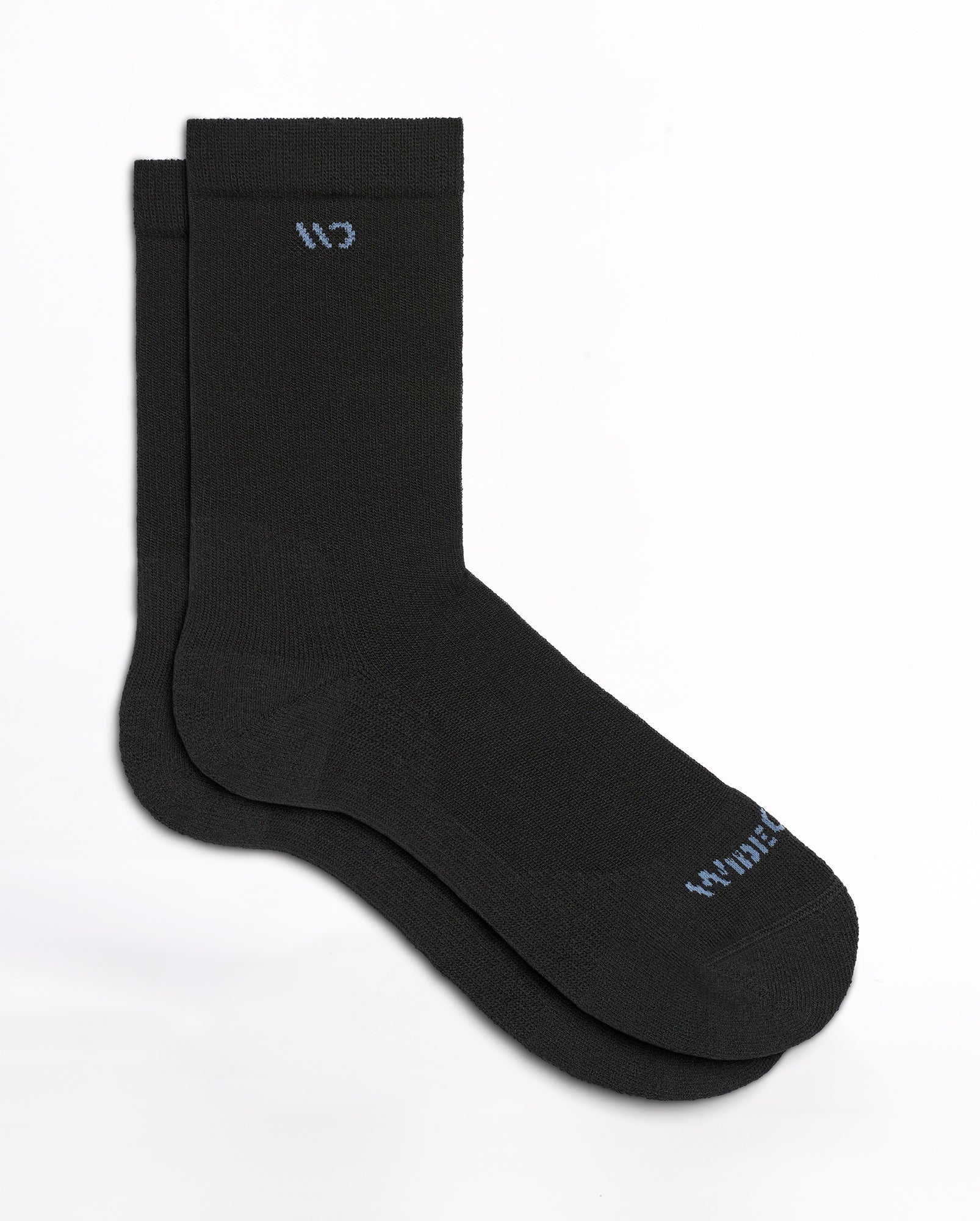 Women's Solid Cushioned Crew Socks - Image 22