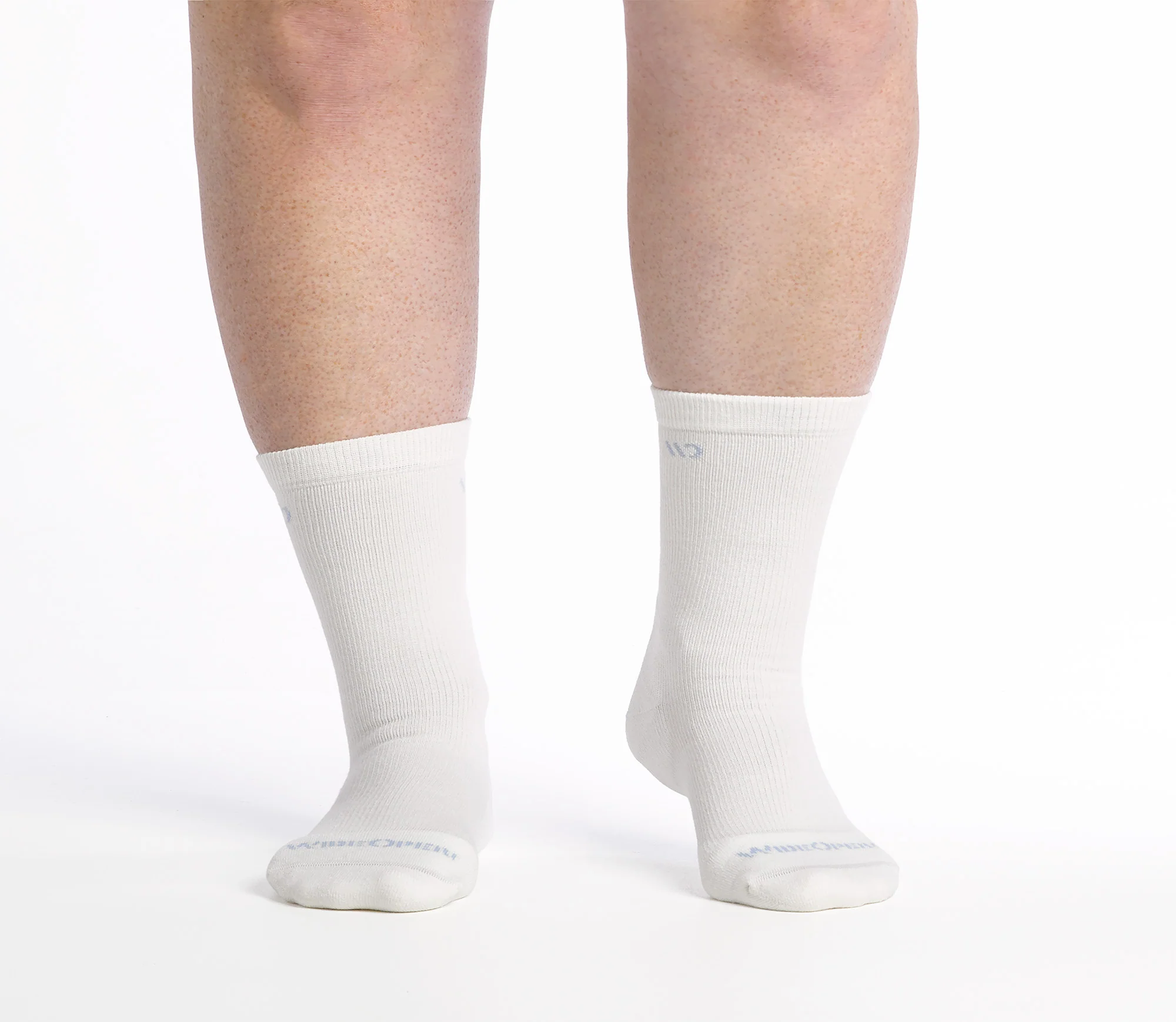 Women's Solid Cushioned Crew Socks - Image 3