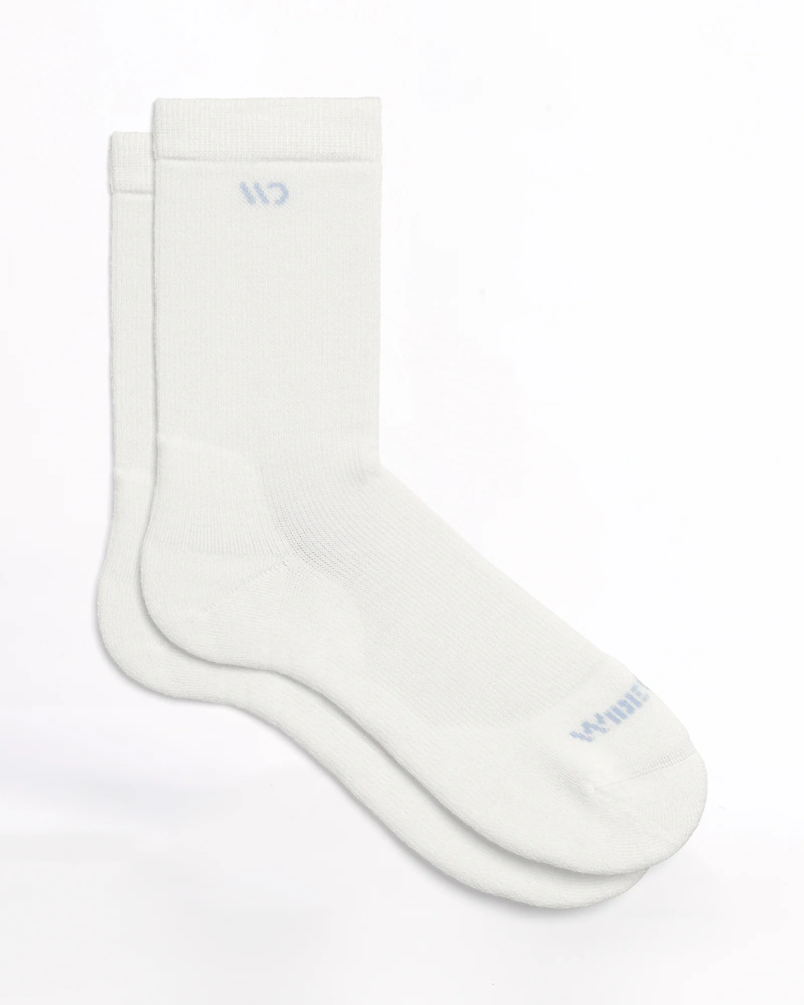 Women's Solid Cushioned Crew Socks - Image 4