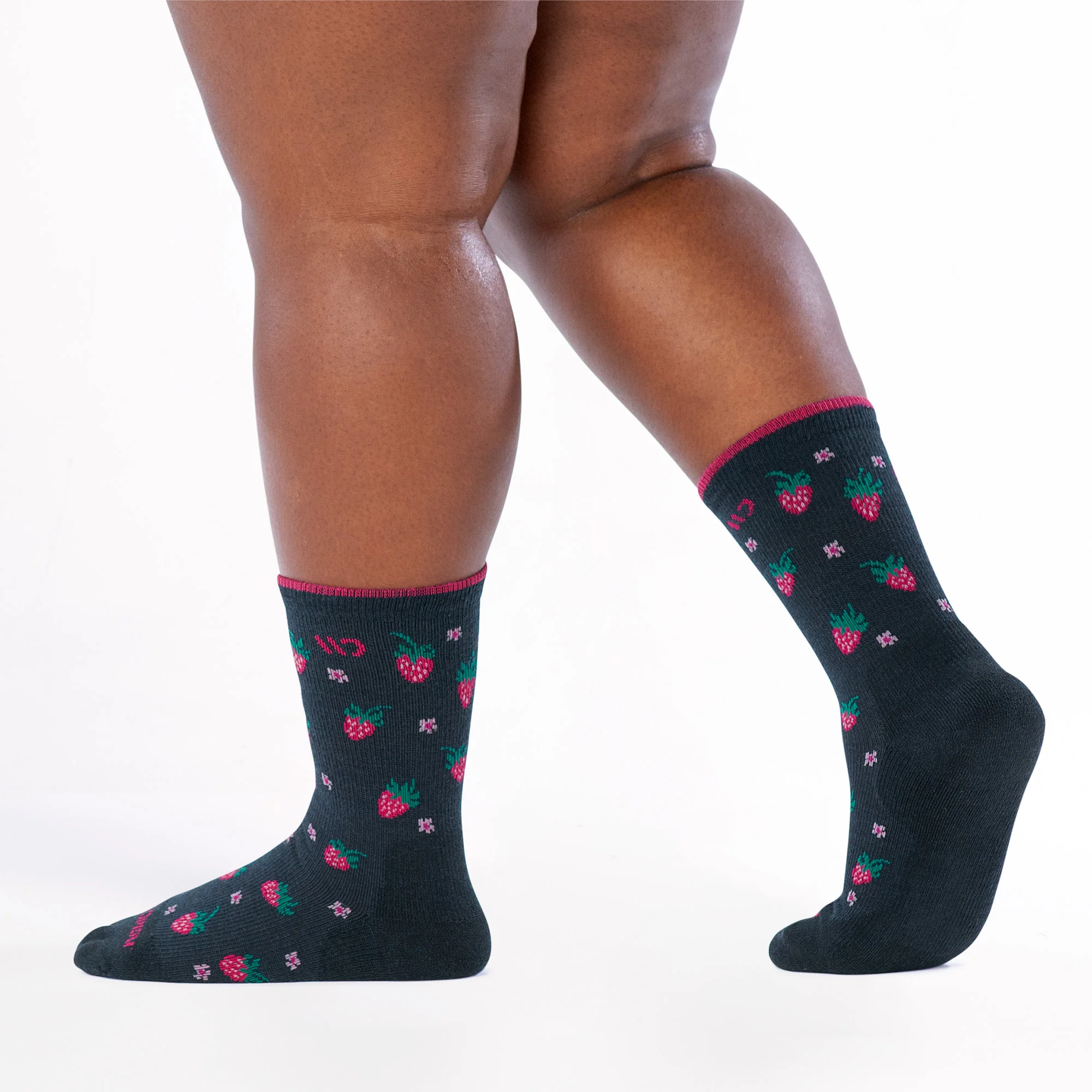 Women's Strawberry Fields Cushioned Crew Socks - Image 3