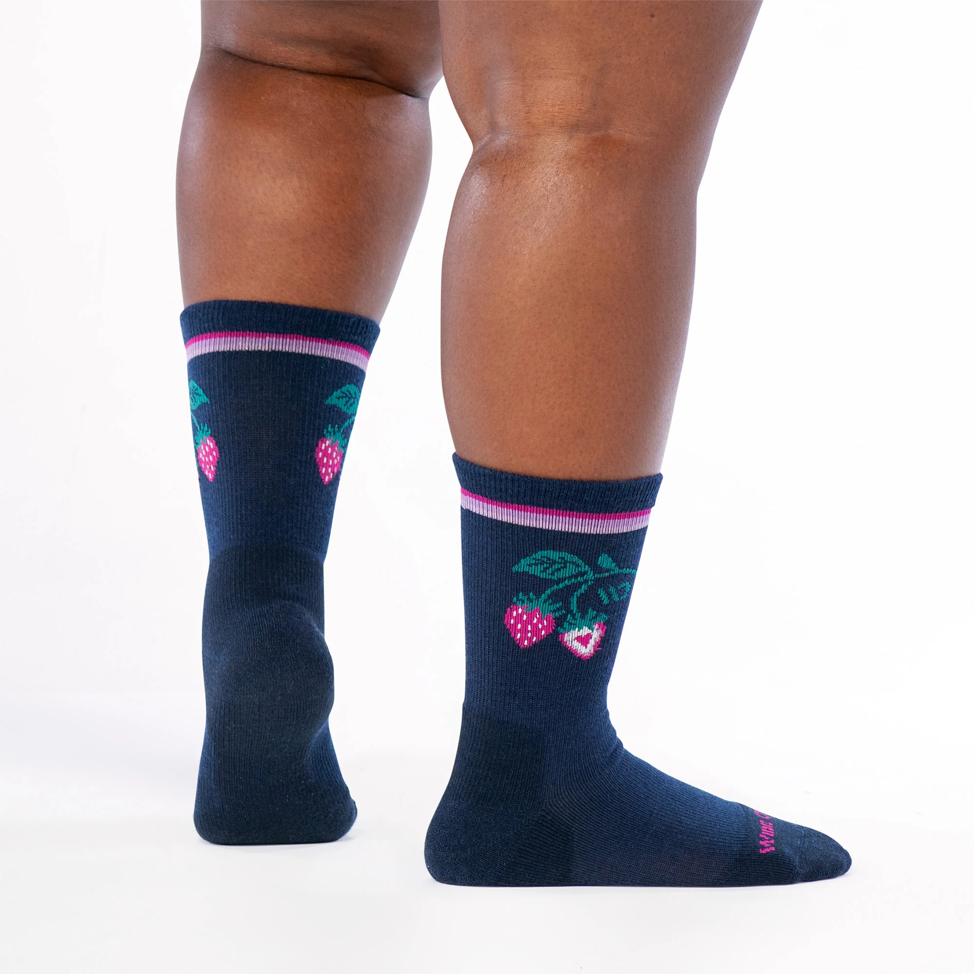 Women's Strawberry Patch Cushioned Crew Socks - Image 3