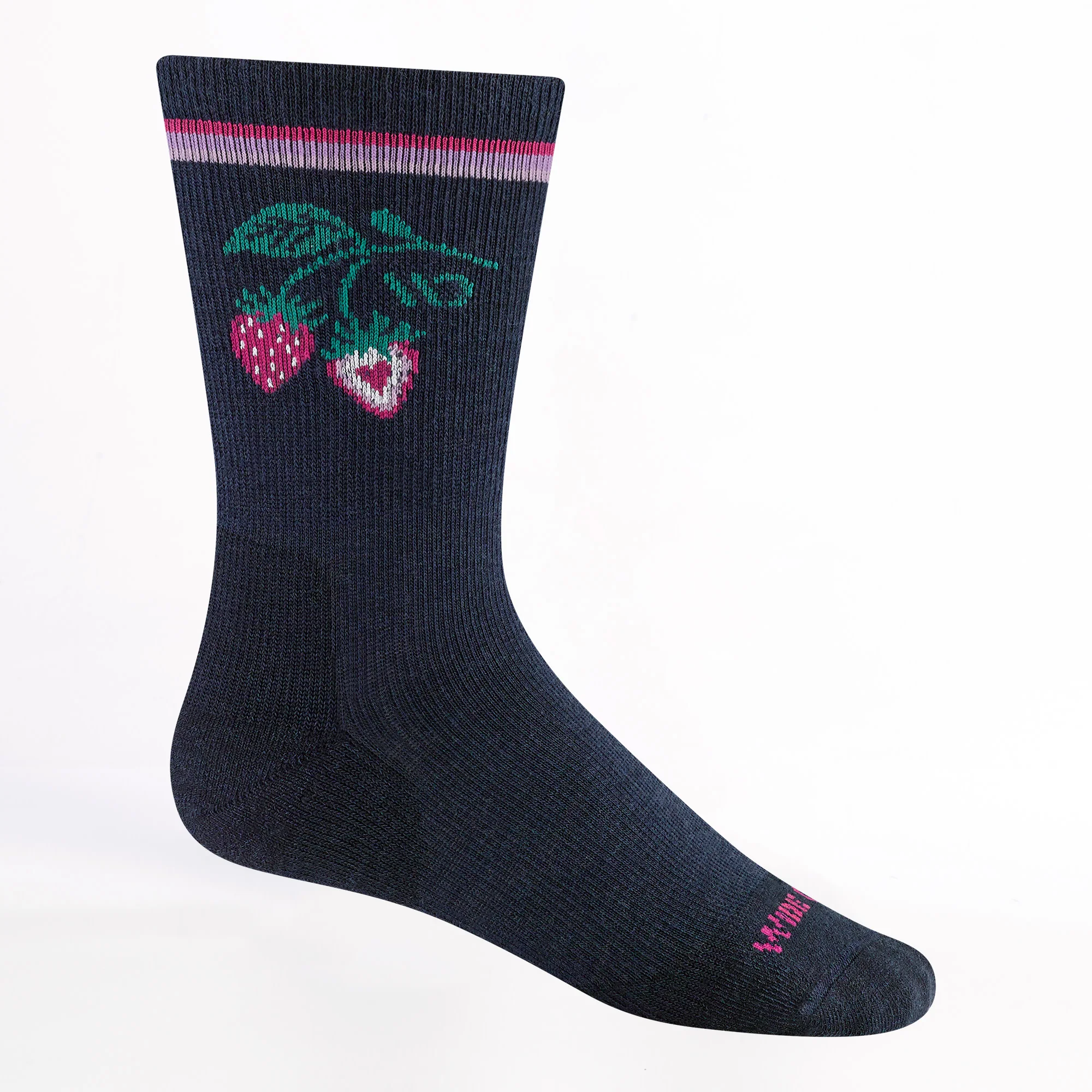 Women's Strawberry Patch Cushioned Crew Socks - Image 4